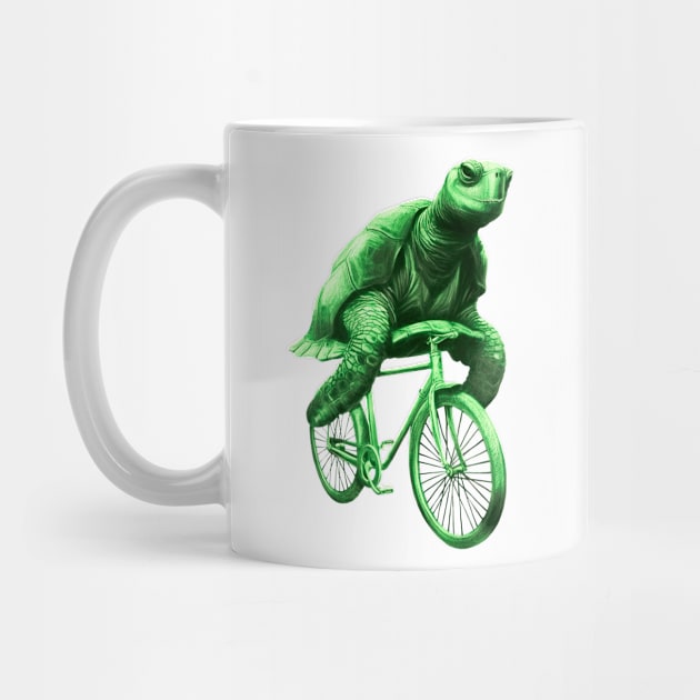 Turtle on a bike by Creativa Land